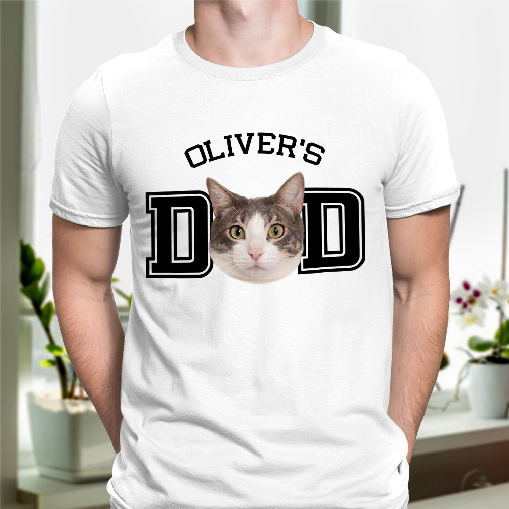 Custom Photo Cat - Cat's Dad, Cat's Mom Bright Shirt HA75 892472