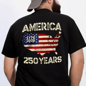 250 Years America Anniversary 250th Independence Day Back Side Dark Shirt HA75 897352