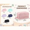 Personalized Yarn Name Canvas Pencil Case, Large Capacity, Back to School Gift for Kids LM32 669657