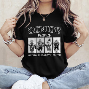 Custom Photo Senior Football Mama Dark Shirt Gifts For Football Mom, Football Lover CH07 899446