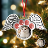 Custom Photo Paw In Heaven Dog Cat Memorial Acrylic Ornament Christmas HO82 894724