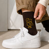 Custom Dad and Kid Outline Embroidered Socks Christmas Gift HO82 903512