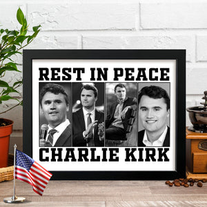 Rest In Peace For Charlie Kirk Memorial Picture Frame HO82 65738