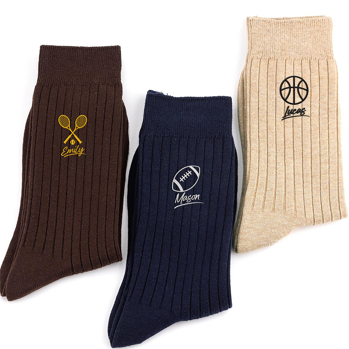 Personalized Name Fishing & Sport Lifestyle Embroidered Socks Gift LM32 669917