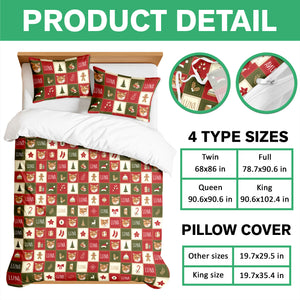 Custom Photo Christmas Icon Dog Cat Quilt Bedding Set HA75 898238