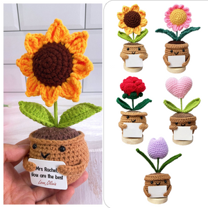 Personalized Gift For Teacher Thank You For Helping Me Grow Crochet Plant LM32 893797