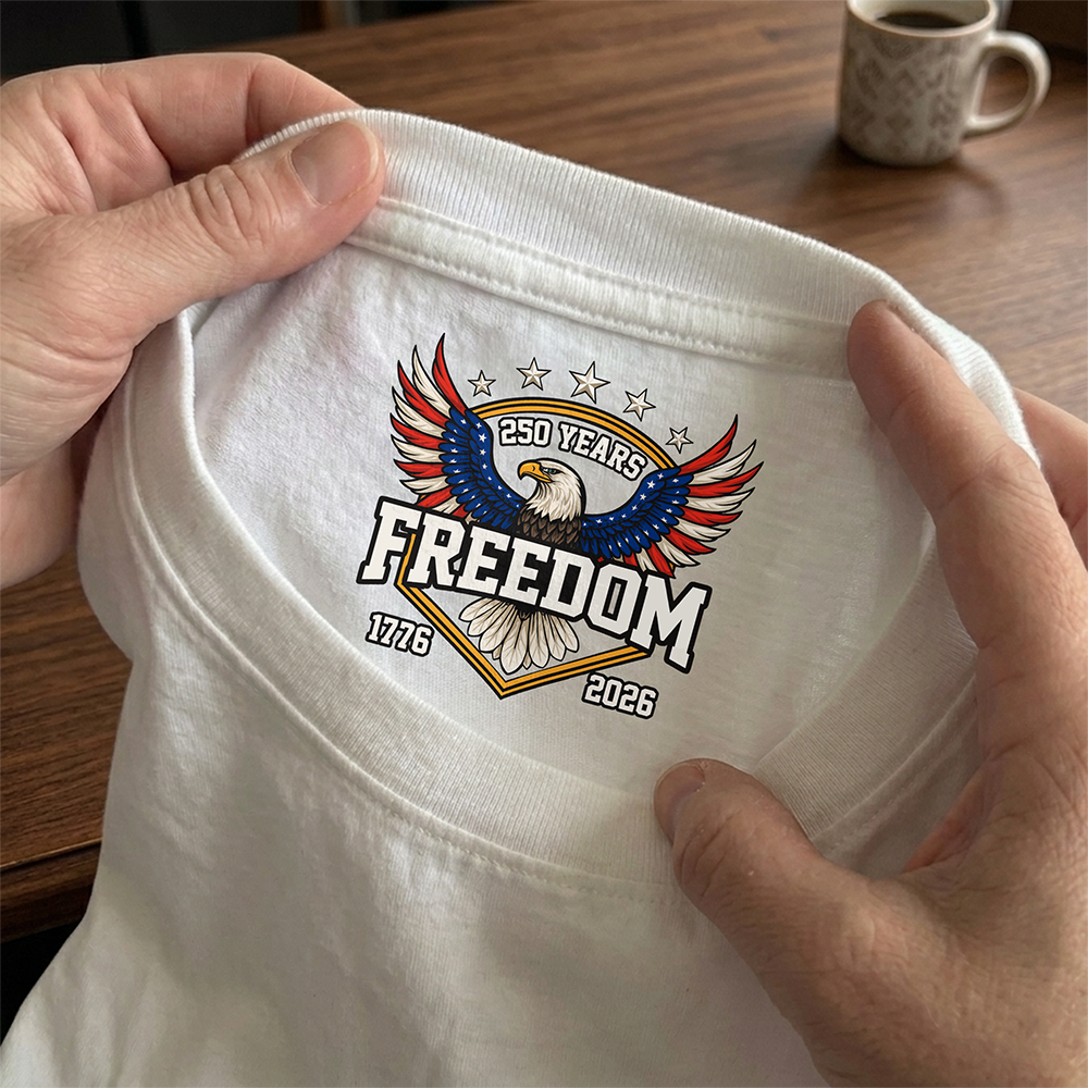 250 Years of Freedom 1776–2026 Anniversary Neck Print Shirt Patriotic Gift CH07 910920