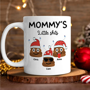 Personalized Mommy’s Little Shits Mug – Funny Christmas Gift for Mom CH07 896324