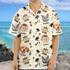 Custom Photo Stick Figures Best Dad Grandpa Ever Hawaii Shirt LM32 893711