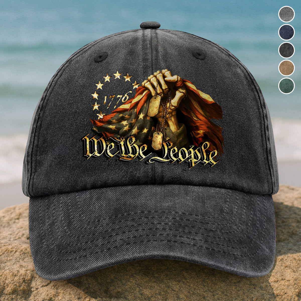 We The People Washed Denim Baseball Cap HO82 N369 894944