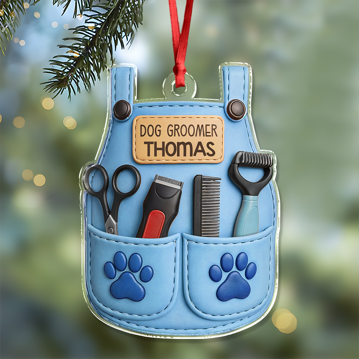 Personalized Pet Groomer Christmas Acrylic Ornament LM32 895489