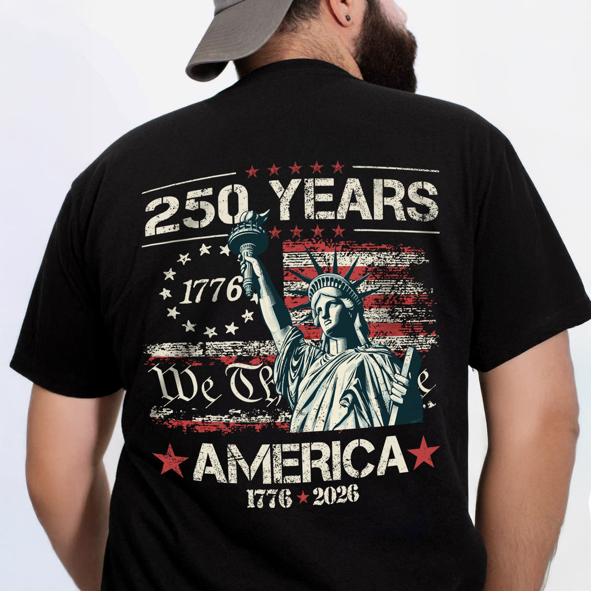 Celebrate Our America 250th Anniversary We The People Back Side Dark Shirt CH07 896712