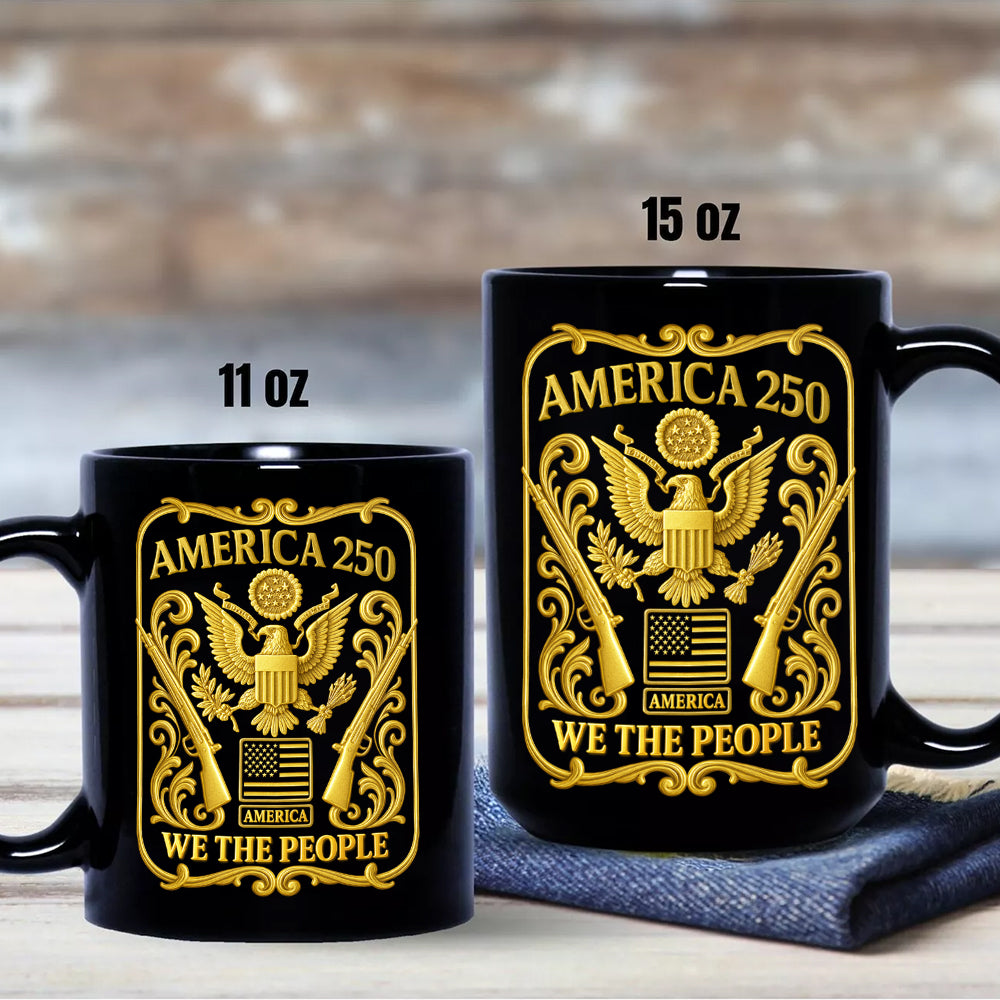 1776 - 2026 America 250th Anniversary Black Mug CH07 899240