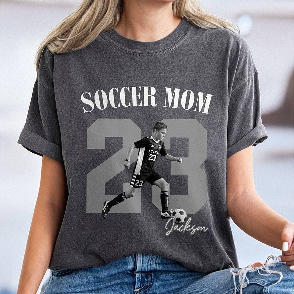 Personalized Vintage Photo Soccer Dad, Sport Dad Comfort Shirt HA75 922164