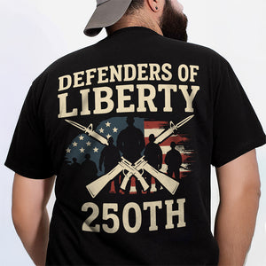 Defenders Of Liberty 250th Anniversary USA Back Side Dark Shirt HA75 897294