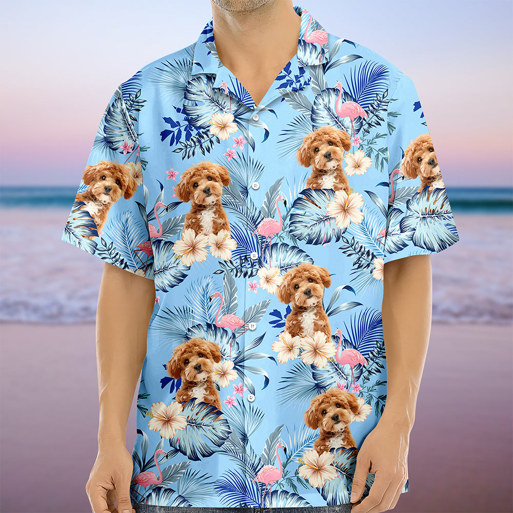 Custom Dog Photo Tropical Vacation Aloha Hawaii Shirt Gift For Dog Lovers HO82 894310