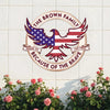 Custom Family Name Home Of The Free 250 Metal Sign TH10 898909