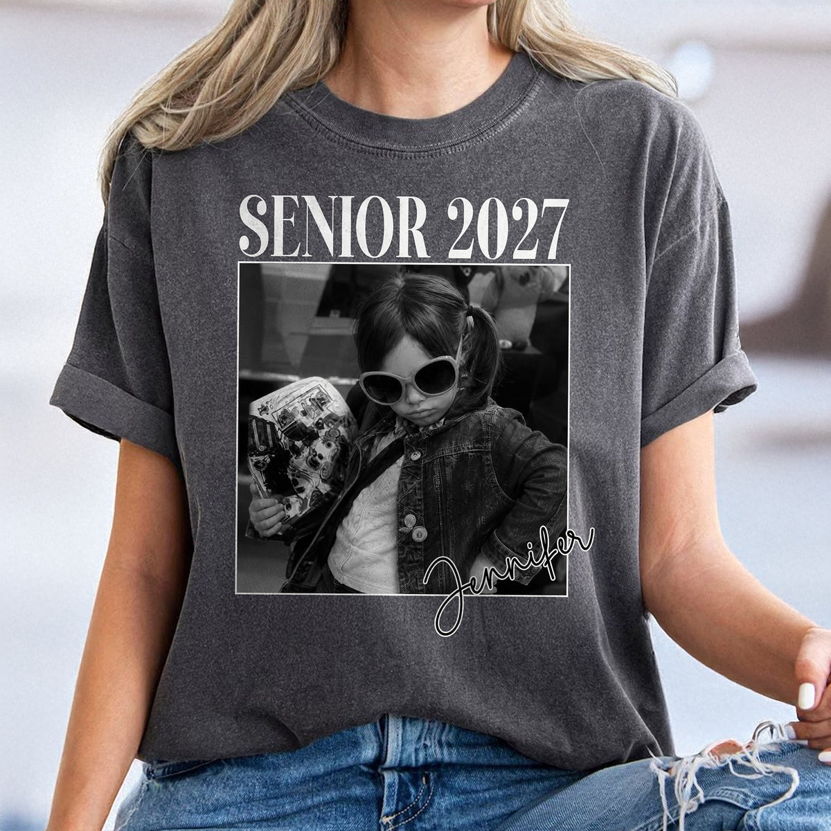 Personalized Senior 2027 Photo Comfort Shirt Graduation Gift TH10 170627