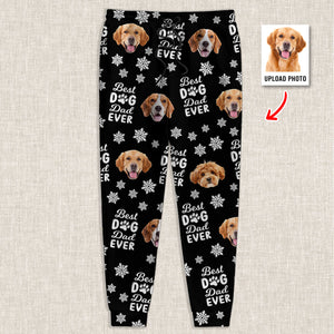 Custom Photo Best Dog Dad Dog Mom Paw Paw - Personalized Sweatpants Gift For Pet Lovers HO82 894380