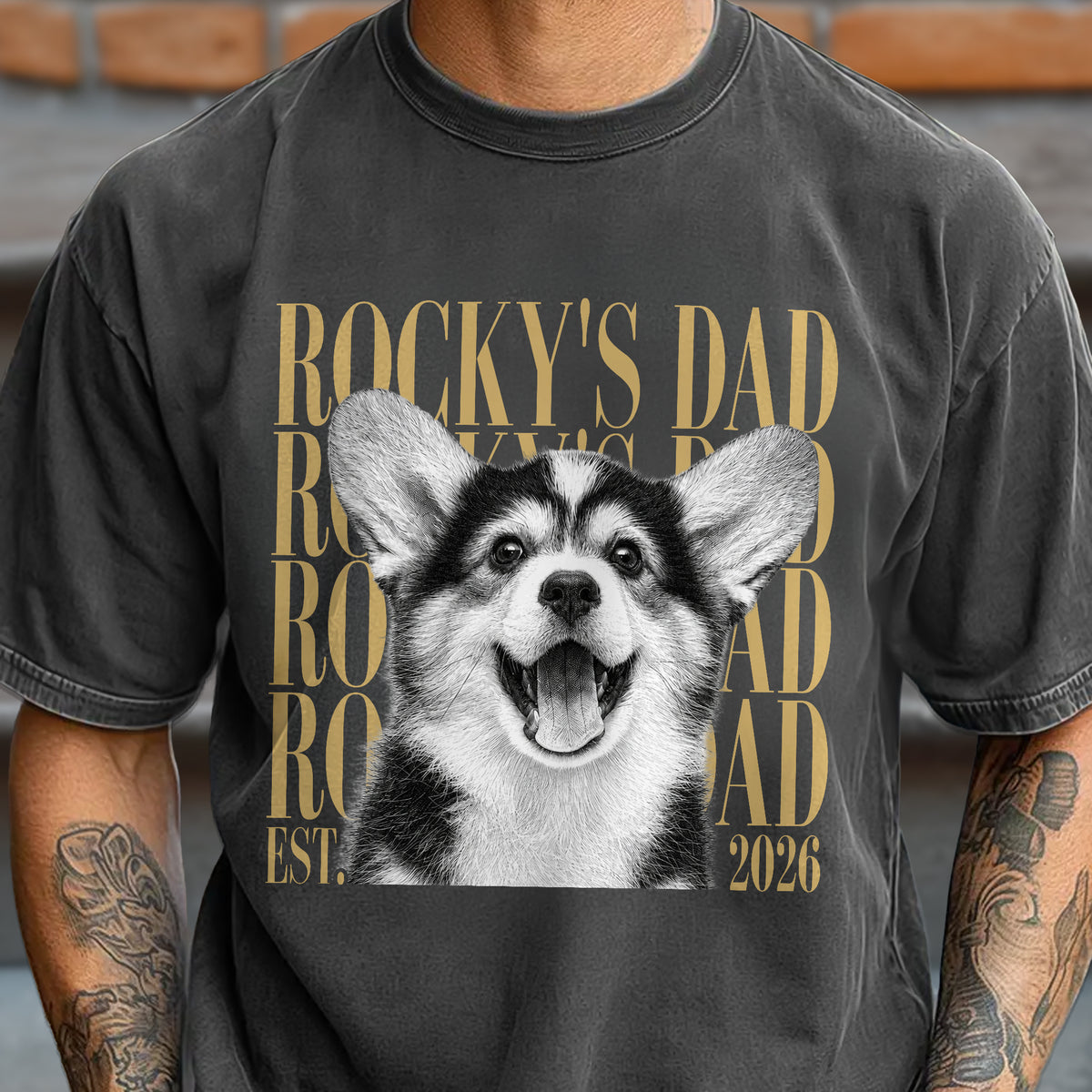 Personalized Vintage Photo Dog Dad Comfort Shirt Pet Lovers HA75 921820
