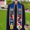 Custom Photo Class Of 2026 With US 250 Years Graduation Stole HO82 901480