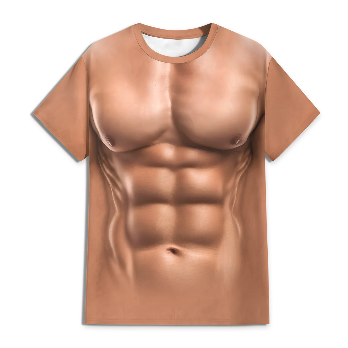 3D Muscle Man - Realistic Six-Pack Abs Funny 3D Shirt HA75 921816