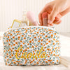 Personalized Name Floral Embroidered Makeup Bag - Gift For Girlfriend, Women Toiletry Bag, Bridesmaid Gift LM32 897409