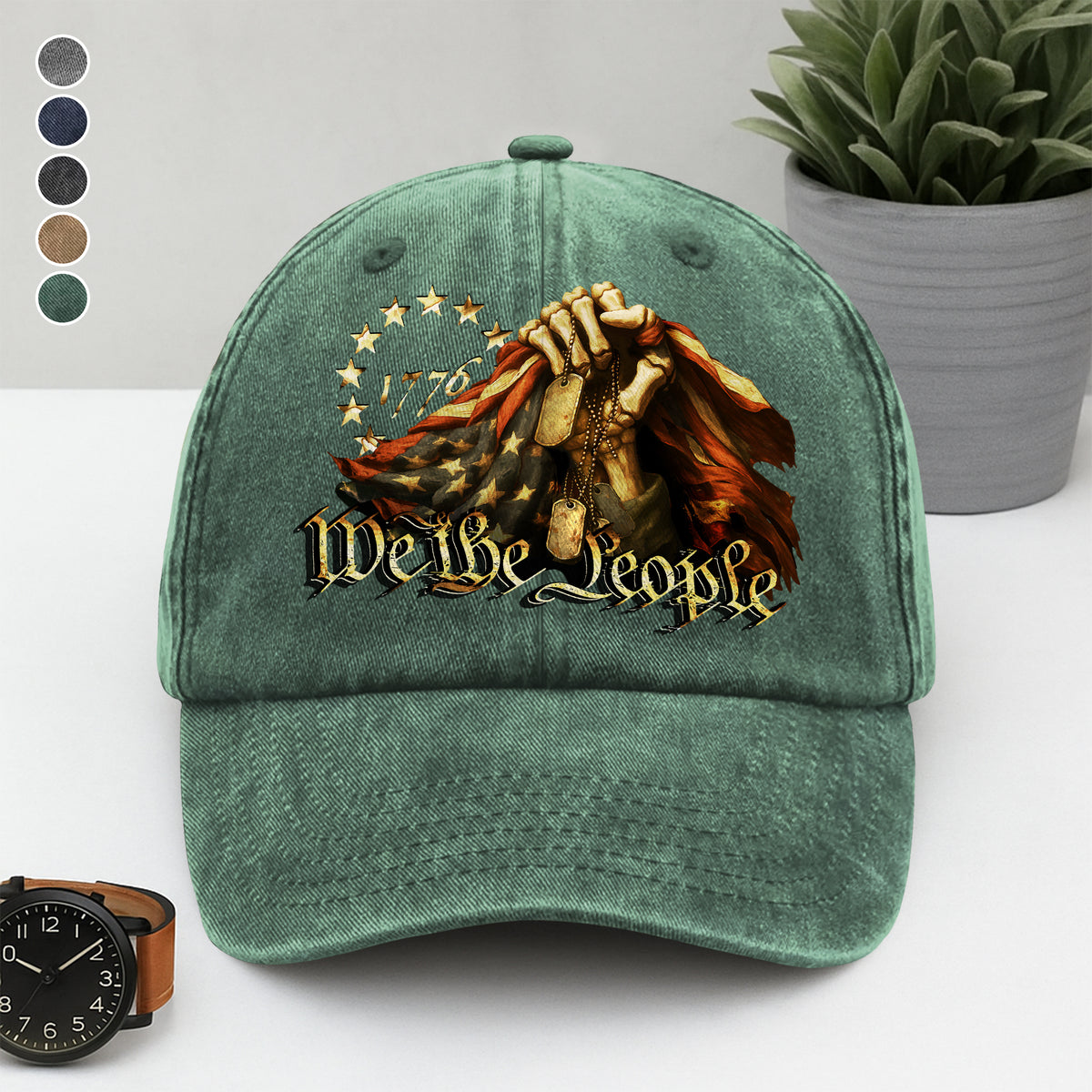 We The People Washed Denim Baseball Cap HO82 N369 894944