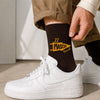 Personalized Mascot Embroidered Socks, Custom Name & Number School Spirit Socks, Team Mascot Gift for Students HO82 903480