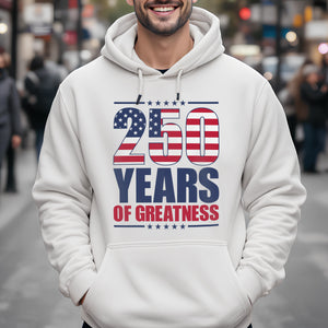 250 Years of Greatness USA Flag Patriotic 1776-2026 Anniversary Bright Shirt LM32 895227