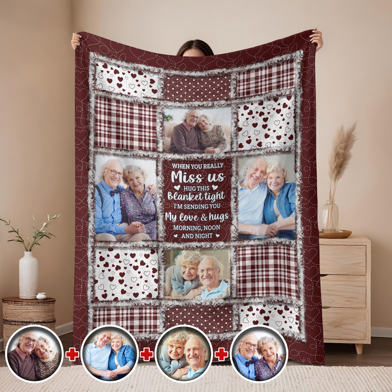 Custom Photo When You Miss Me Memorial Blanket TH10 896095