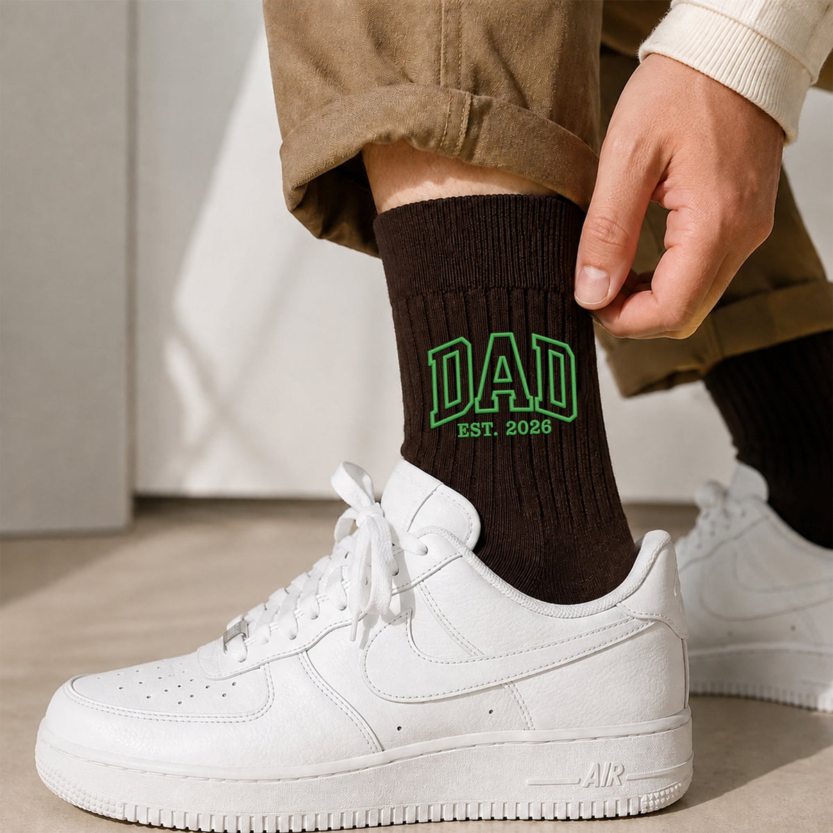 Personalized Dad Mom Est Embroidered Socks Christmas Gift HO82 903514