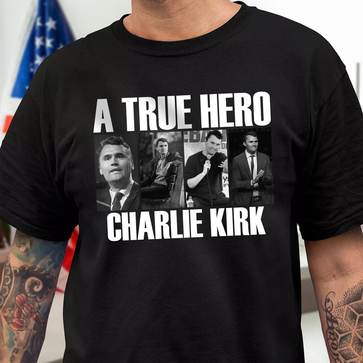 A True Hero Charlie Kirk Rest In Peace Dark Shirt HO82 65768