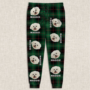 Custom Pet Photo Flannel Style Personalized Sweatpant For Dog Lovers Cat Lovers CH07 896104