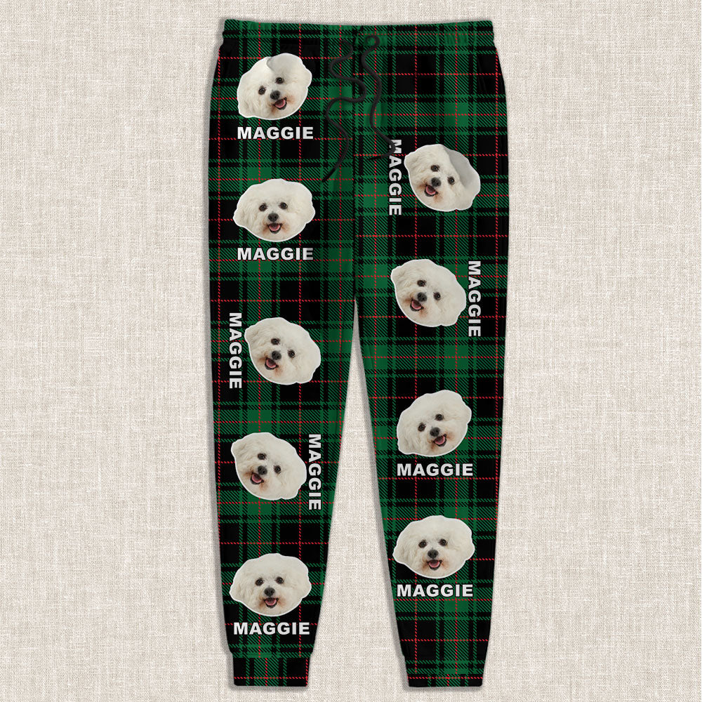 Custom Pet Photo Flannel Style Personalized Sweatpant For Dog Lovers Cat Lovers CH07 896104