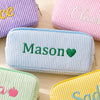 Custom Name Embroidered Seersucker Pencil Case, Back to School Gift, School Organizer LM32 669655