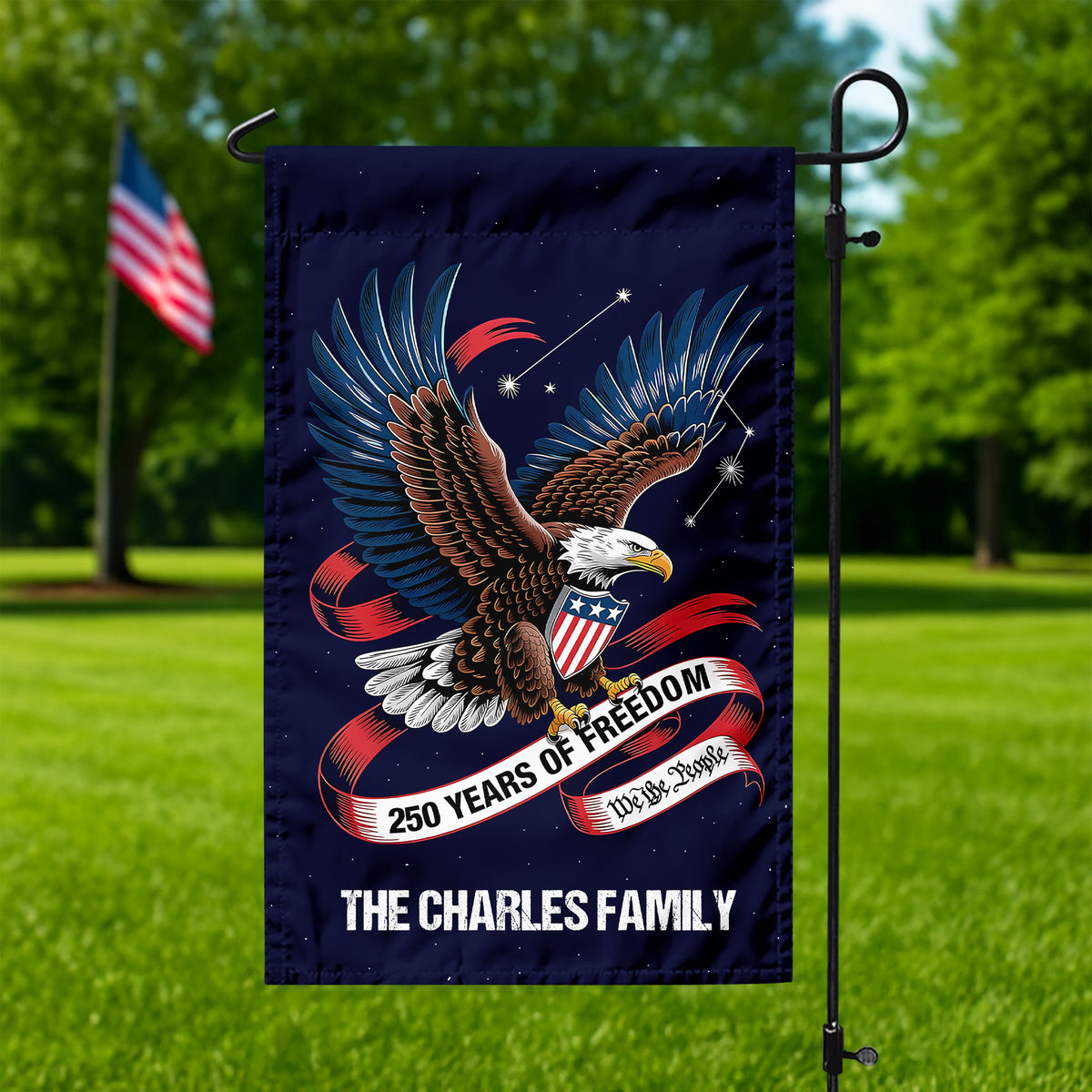 Custom Family Name 250 Years Of Freedom, We The People Garden Flag TH10 898313