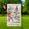 Custom Family Name 250 Years America, 1776-2026 USA 250th Garden Flag TH10 898311