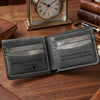 Personalized The Best Dad Ever Leather Wallet Engraving Father's Day Gift For Dad, Grandpa, Husband LM32 668899