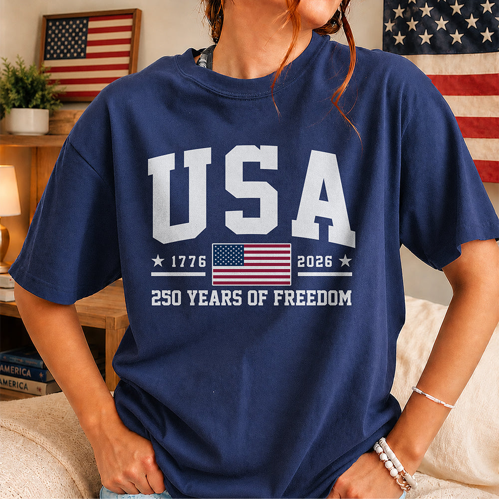 USA 1776-2026 250 Years Of Freedom Personalized Dark Shirt LM32 669205