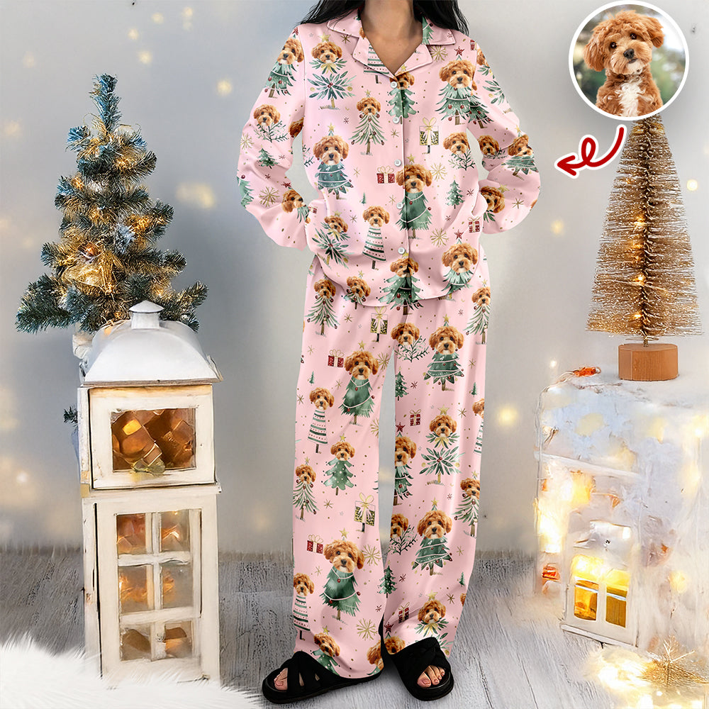 Custom Photo Pet Christmas Pajamas Gift For Pet Lovers LM32 897421