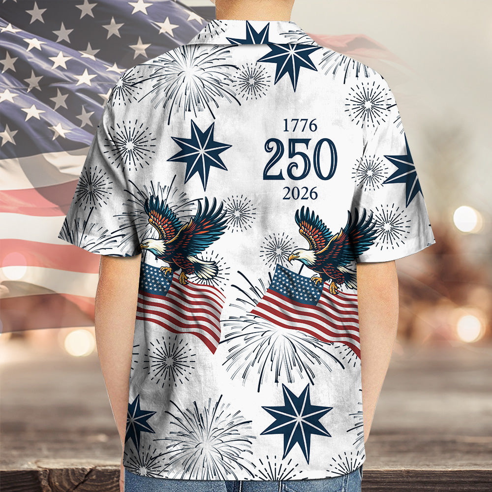 250 Years Anniversary 1776–2026 Eagle Kid Hawaii Shirt TH10 169401