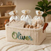 Personalized Embroidery Baby Storage Basket – Baby Shower Gift Knitted Wire Art HO82 903014