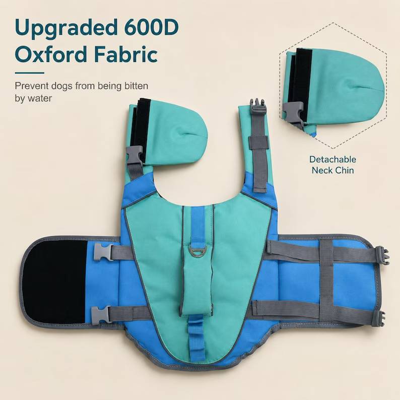 Dog Life Jacket Life Vest with Handle Aid Float HO82 903632