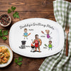 Personalized Funny Dad Grilling Plate Grilling Platter, Personalized BBQ Tray -  BBQ Gift For Dad, Father's Day Gifts HO82 902568