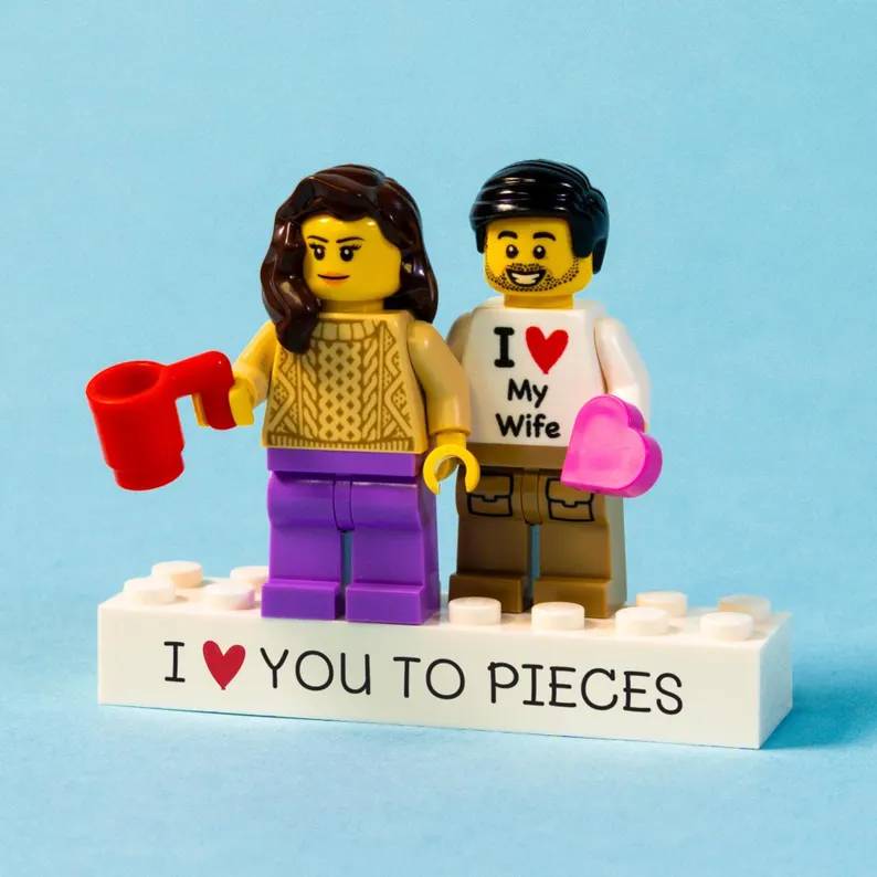Personalized Couple Minifigure Building Blocks Gifts - Romantic Keepsake For Partners HO82 903372