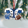 Custom Name Football American Christmas Personalized  Acrylic Ornament HA75 897664