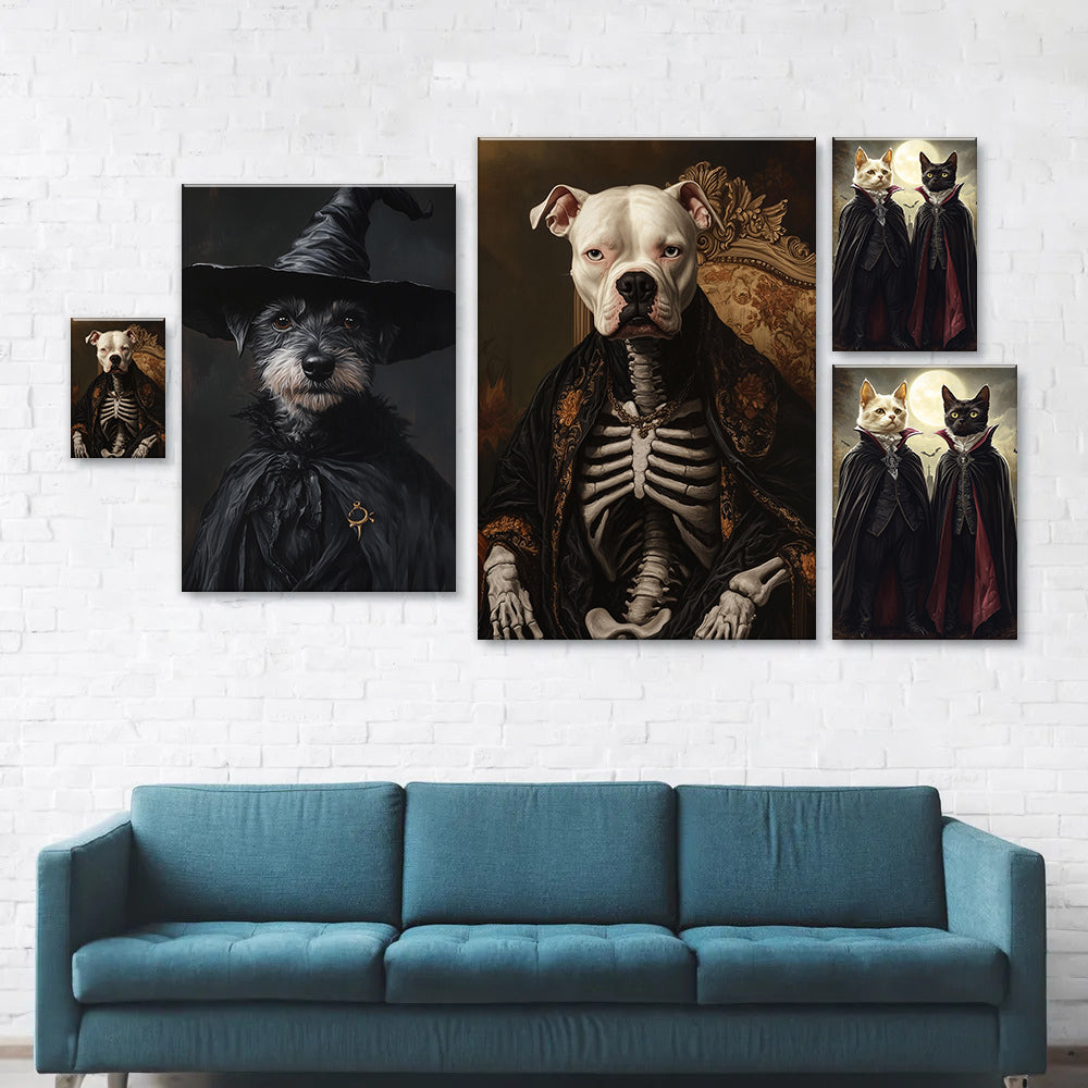 Custom Halloween Pet Portrait Poster Gift For Dog Cat Lovers HO82 894960