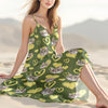 Custom Photo Love Heart Cat Women's V-Neck Cami Maxi Dress HO82 893738