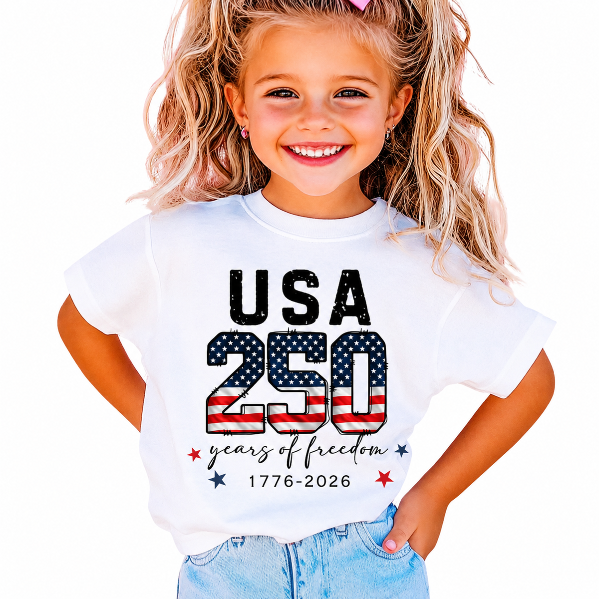 U.S.A 250 Years Of Freedom Kids Shirt TH10 170101